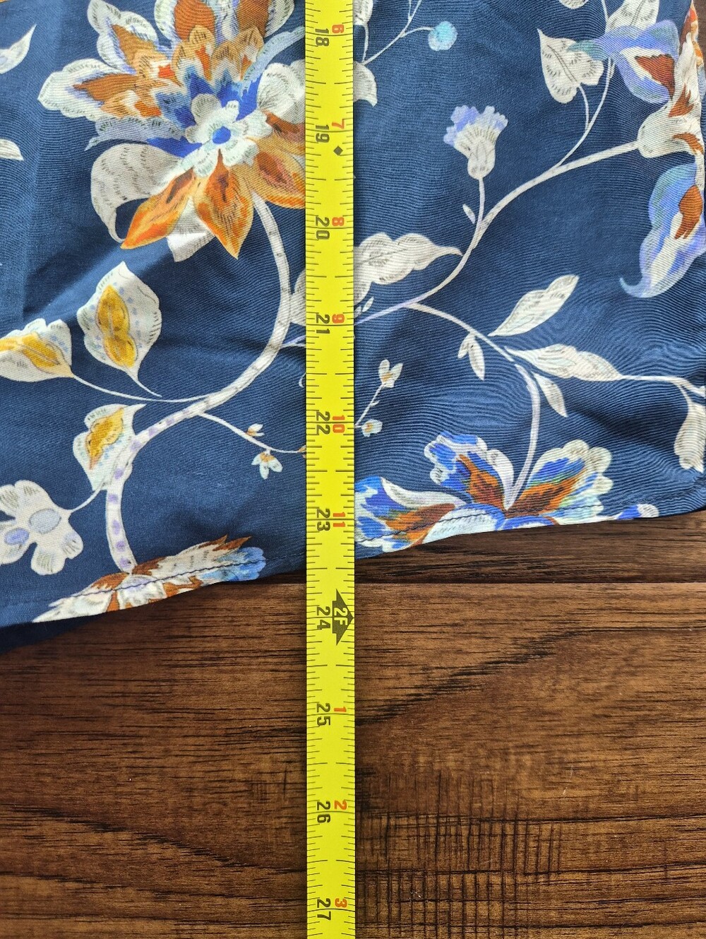 *NWT* [Sezane] Pierro Shirt in Marine Bloom, Size 38/6, Part Silk - Picture 3 of 12